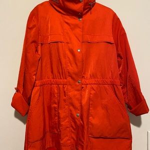 Rain jacket windbreaker with hood